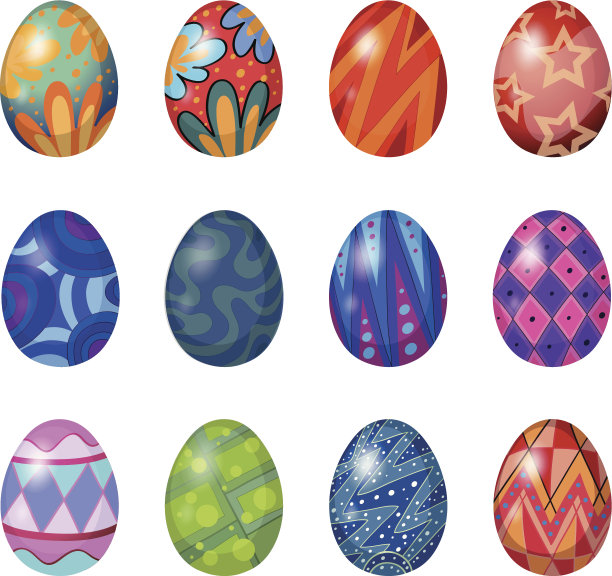 一打复活节彩蛋图片下载