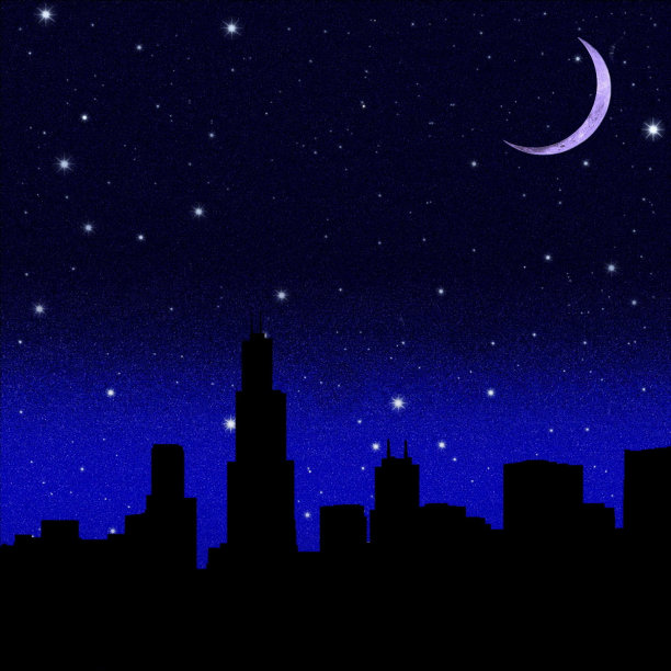 漆黑的夜空繁星点点图片下载