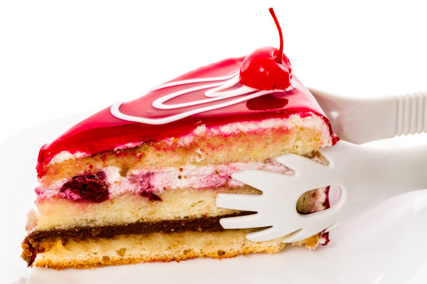 一块樱桃蛋糕图片下载