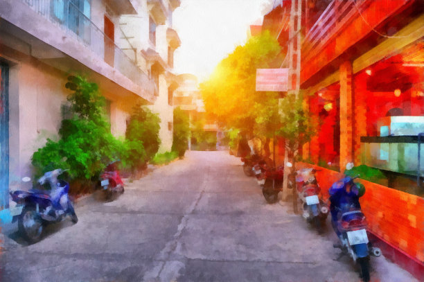 亚洲街图片下载