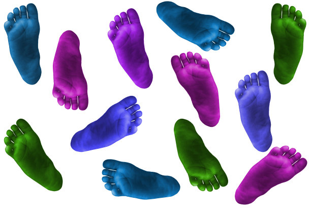 色彩斑斓的英尺图片下载