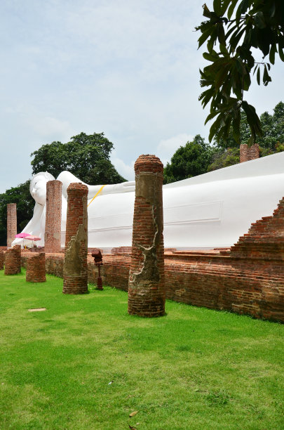 泰国昂通省昆潘寺卧佛图片下载