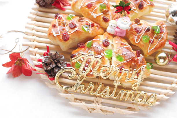 圣诞树糕点图片下载