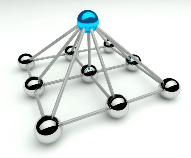 3D金字塔层次的层级和管理图片下载