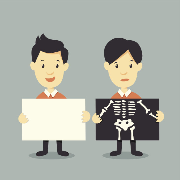 拿着纸和x光检查骨头图片下载