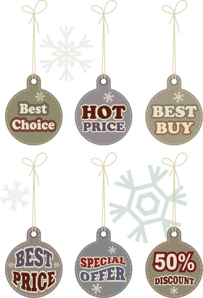 圣诞购物标签图片下载