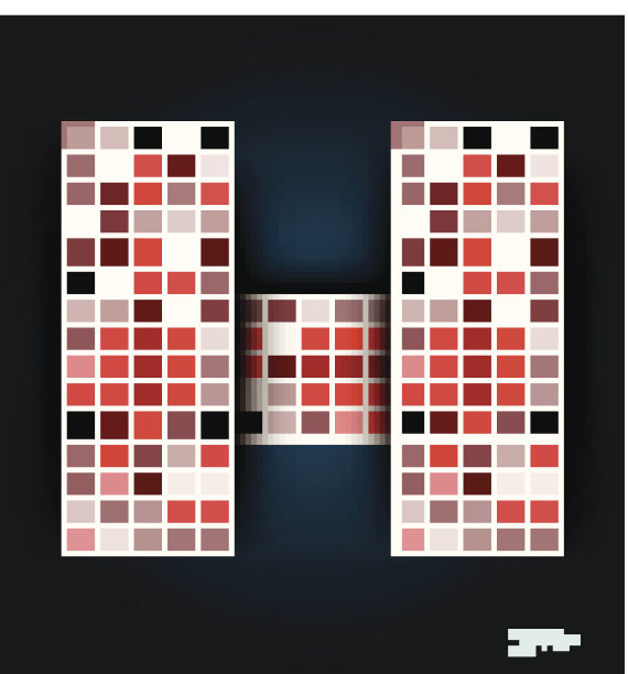 矢量红色字母在蓝色背景图片下载