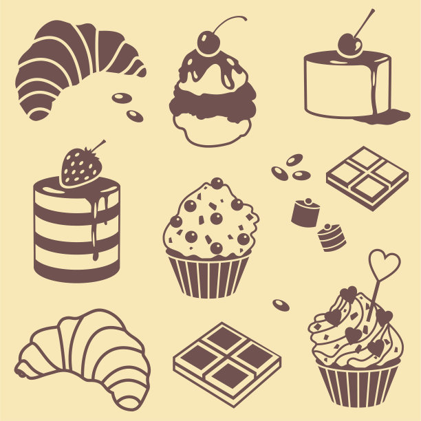 烘焙和糖果套装图片下载