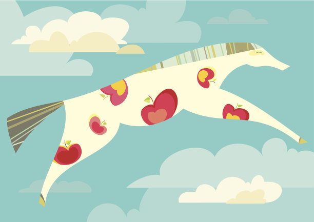 漂亮的马和苹果图片下载