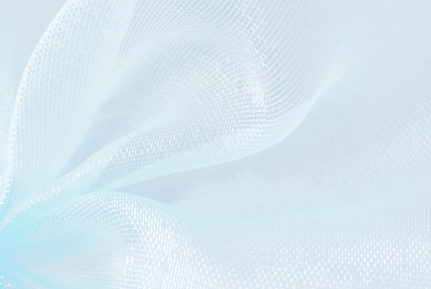 蓝色欧根纱宏模糊纹理背景图片下载