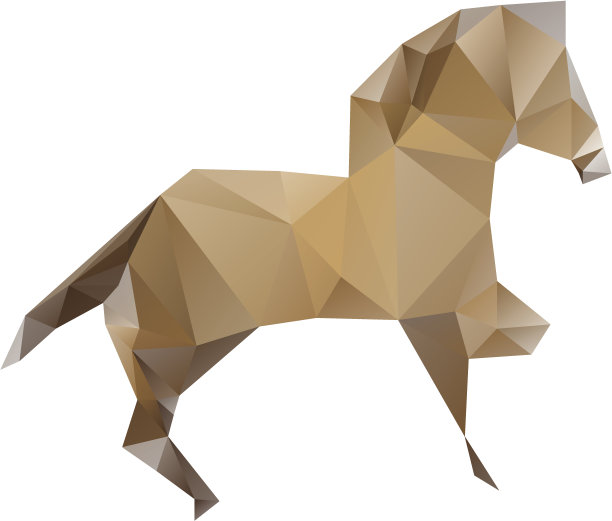 马孤立在一个白色的背景图片下载