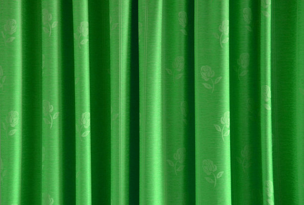 窗帘绿玫瑰背景图片下载