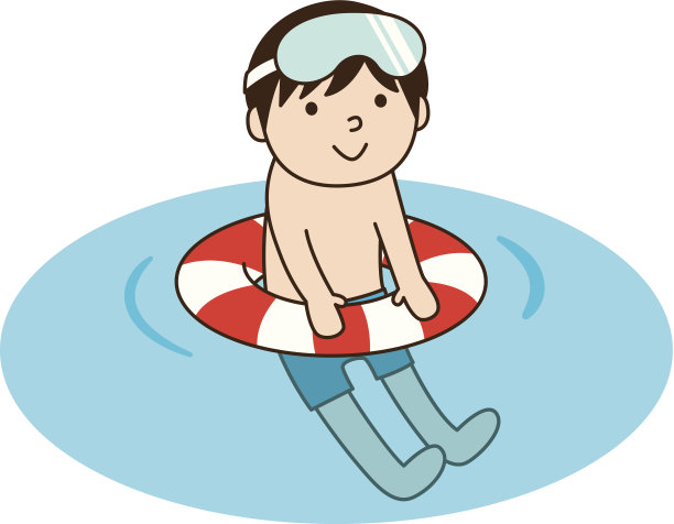 Float and boy（男の子と浮き輪）图片下载