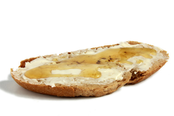 黄油和蜂蜜面包图片下载