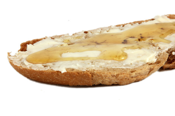 黄油和蜂蜜面包图片下载