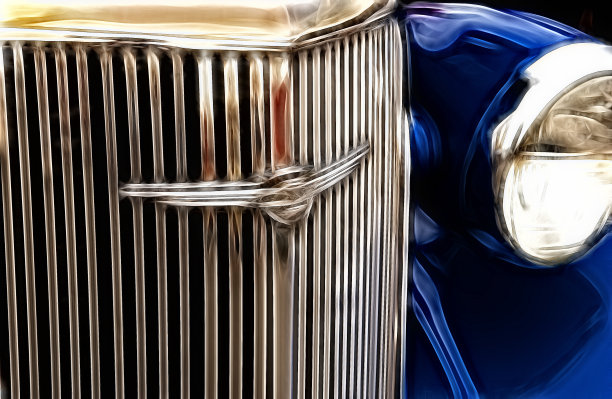 蓝色汽车图片下载