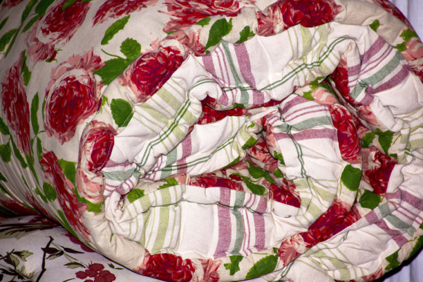 抽象特写的卷甲板椅垫图片下载