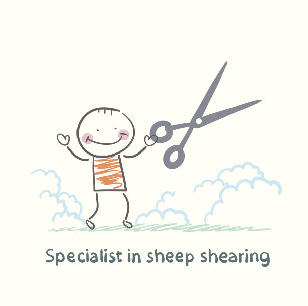 专业的剪羊毛图片下载