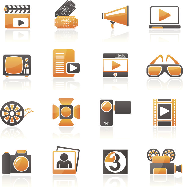 电影和电影图标图片下载