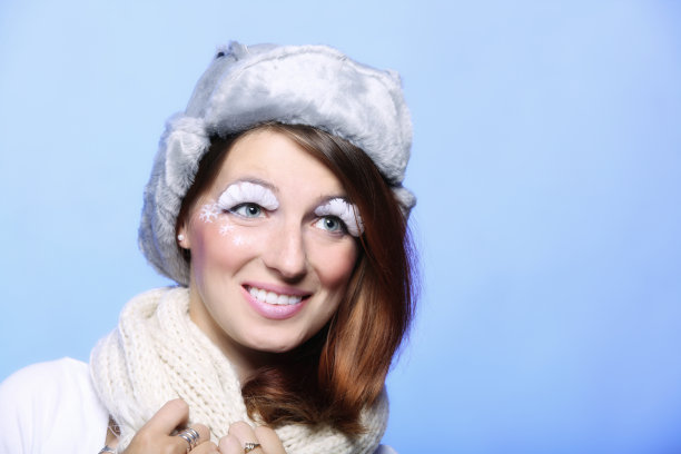 冬季时尚女装暖妆创意图片下载