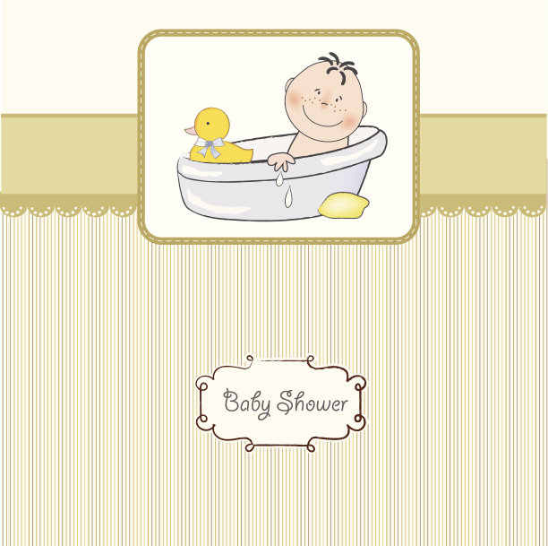 男婴淋浴卡图片下载