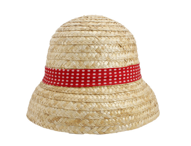 草帽孤立在白色图片下载