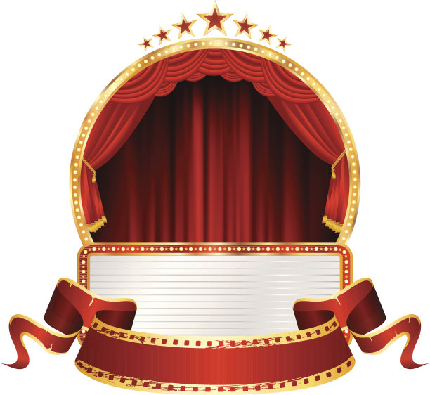 带广告牌的圆形舞台图片下载