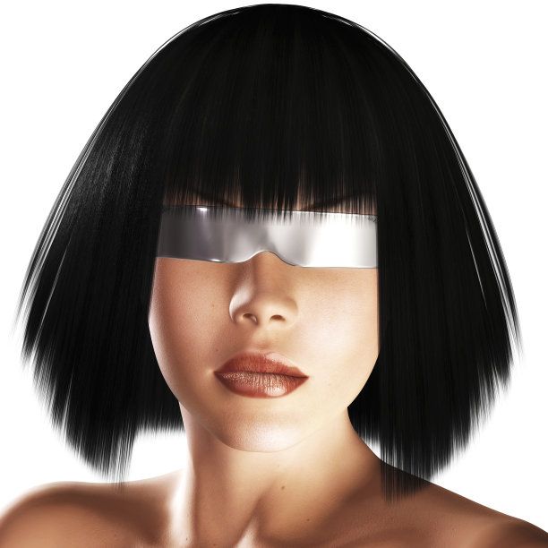 数字女孩的脸图片下载