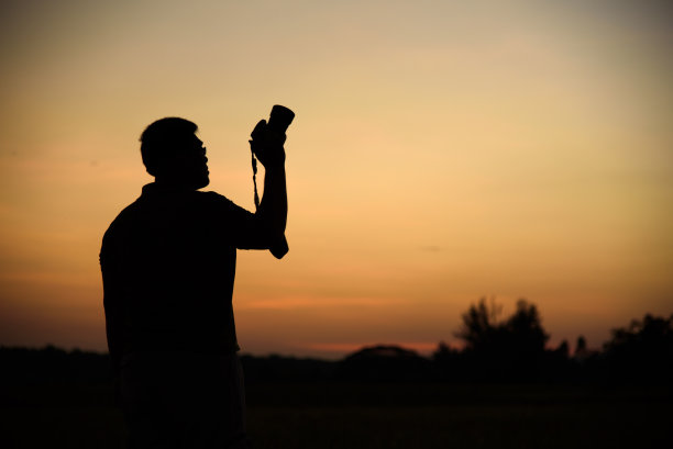 轮廓的摄影师图片下载