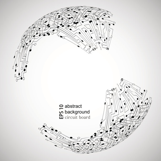 摘要背景介绍了一个EPS 10线路板图片下载
