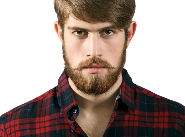 严重的有胡子的男人图片下载