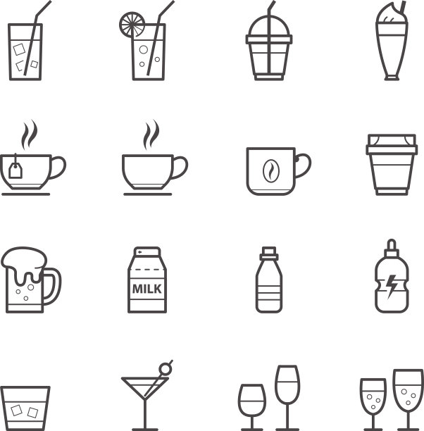 饮料图标和饮料图标图片下载