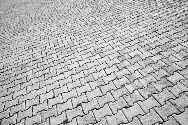现代灰色鹅卵石路面。抽象的城市背景纹理图片下载
