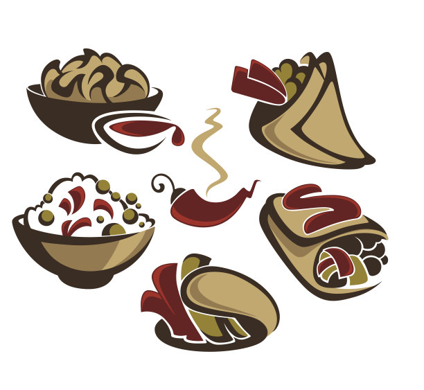 向量收集传统墨西哥快餐图片下载
