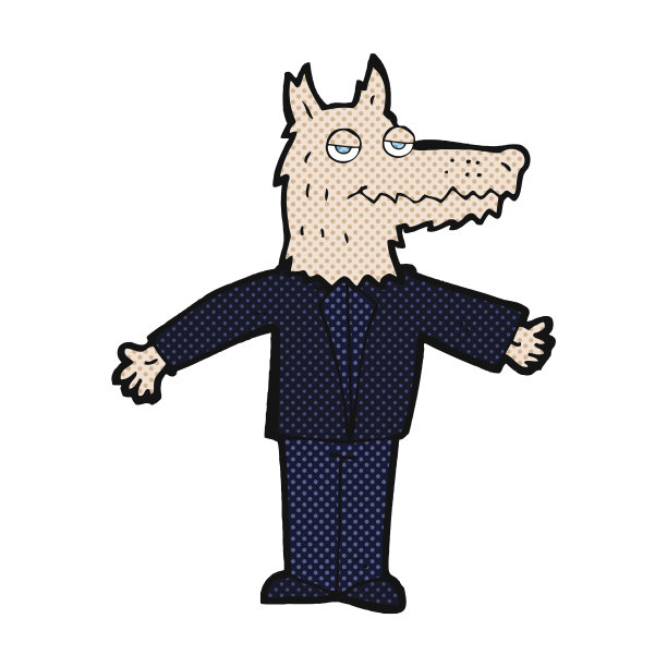 漫画卡通狼图片下载