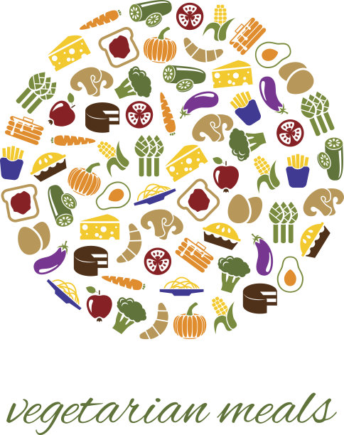 素食图标圈图片下载