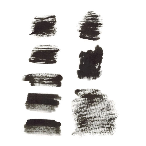 逼真的黑色纹理笔触图片下载