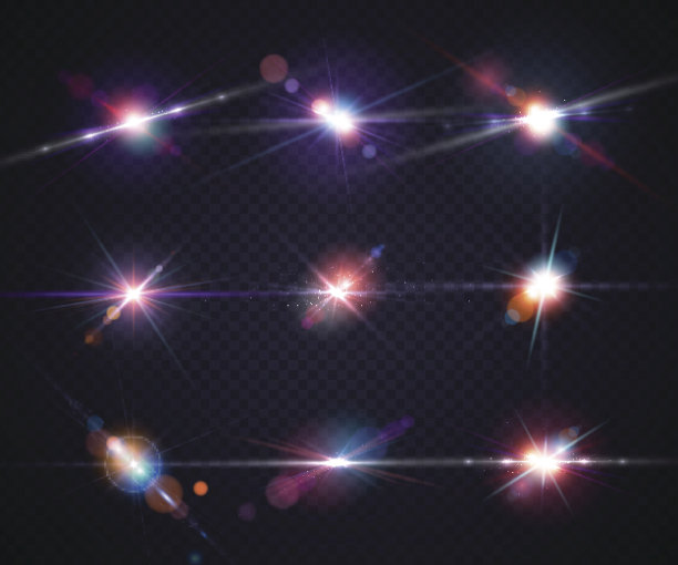 设置现实的光眩光，高光。灯光效果,flash图片下载