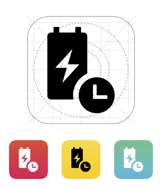 电池实时时间图标图片下载