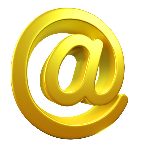 3D金邮箱标志图片下载