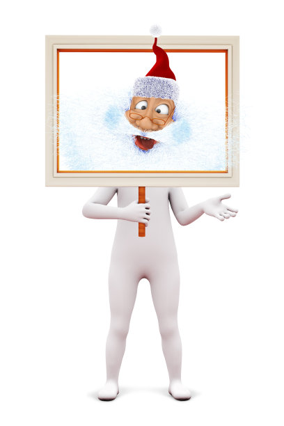 圣诞老人的框架图片下载