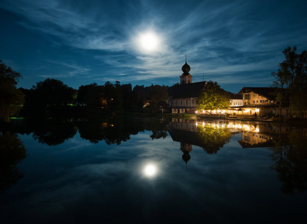 巴伐利亚的满月图片下载