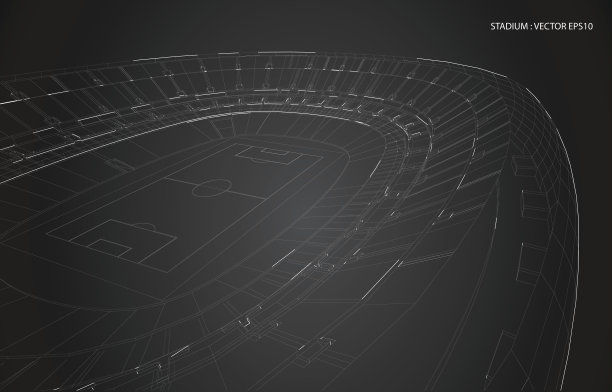 建筑物的三维线框图片下载