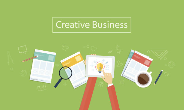 矢量创意商业理念背景图片下载