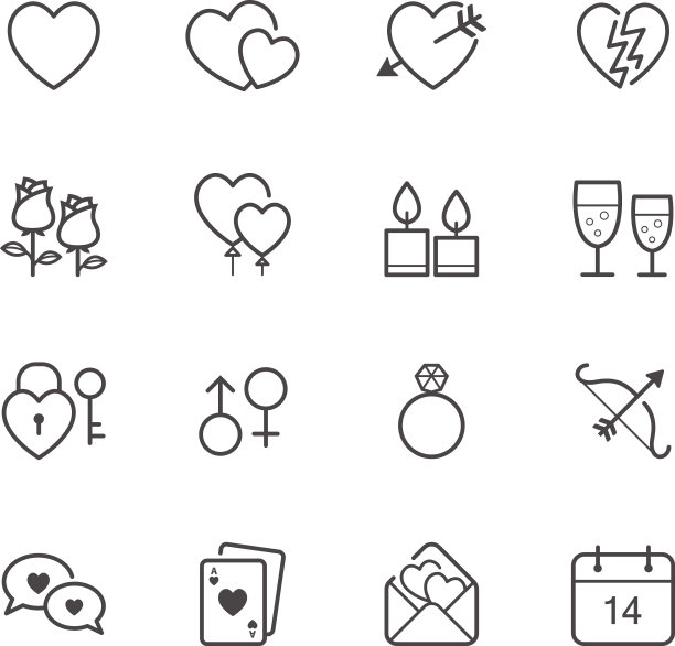 情人节的图标图片下载