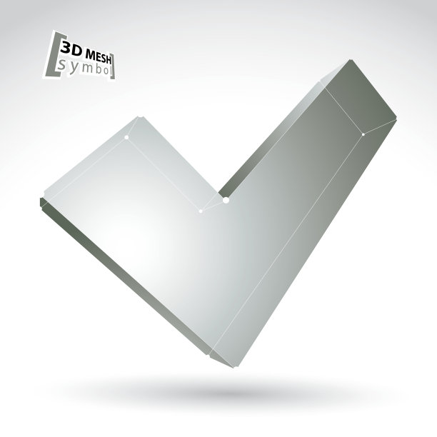 3d网格黑白验证标志图片下载