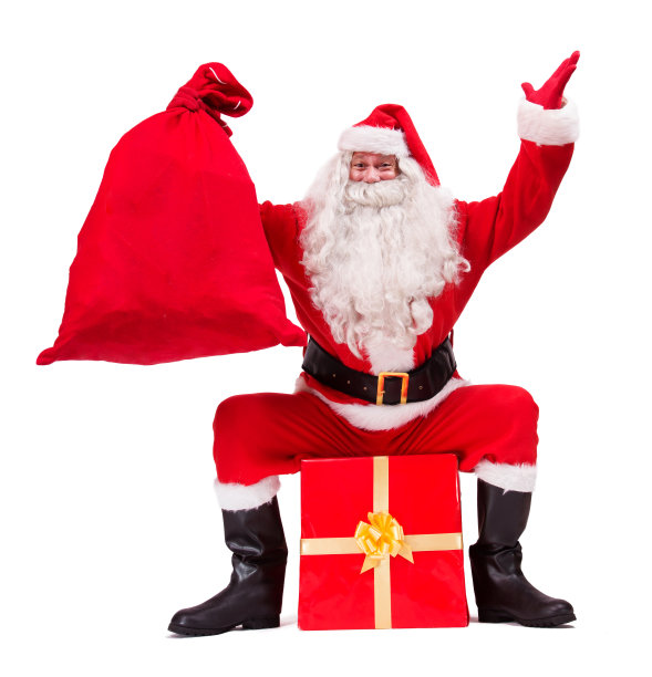 圣诞老人送圣诞礼物图片下载