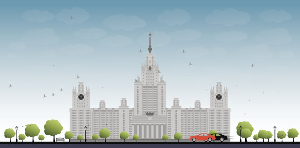 一开战。莫斯科国立大学，莫斯科，俄罗斯。图片下载