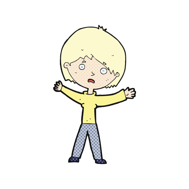 漫画人物焦虑的女人图片下载