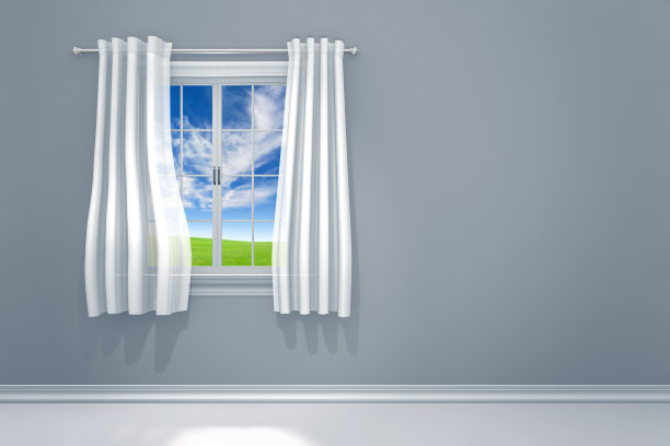 洁净的房间，现代的室内设计和自然光线图片下载